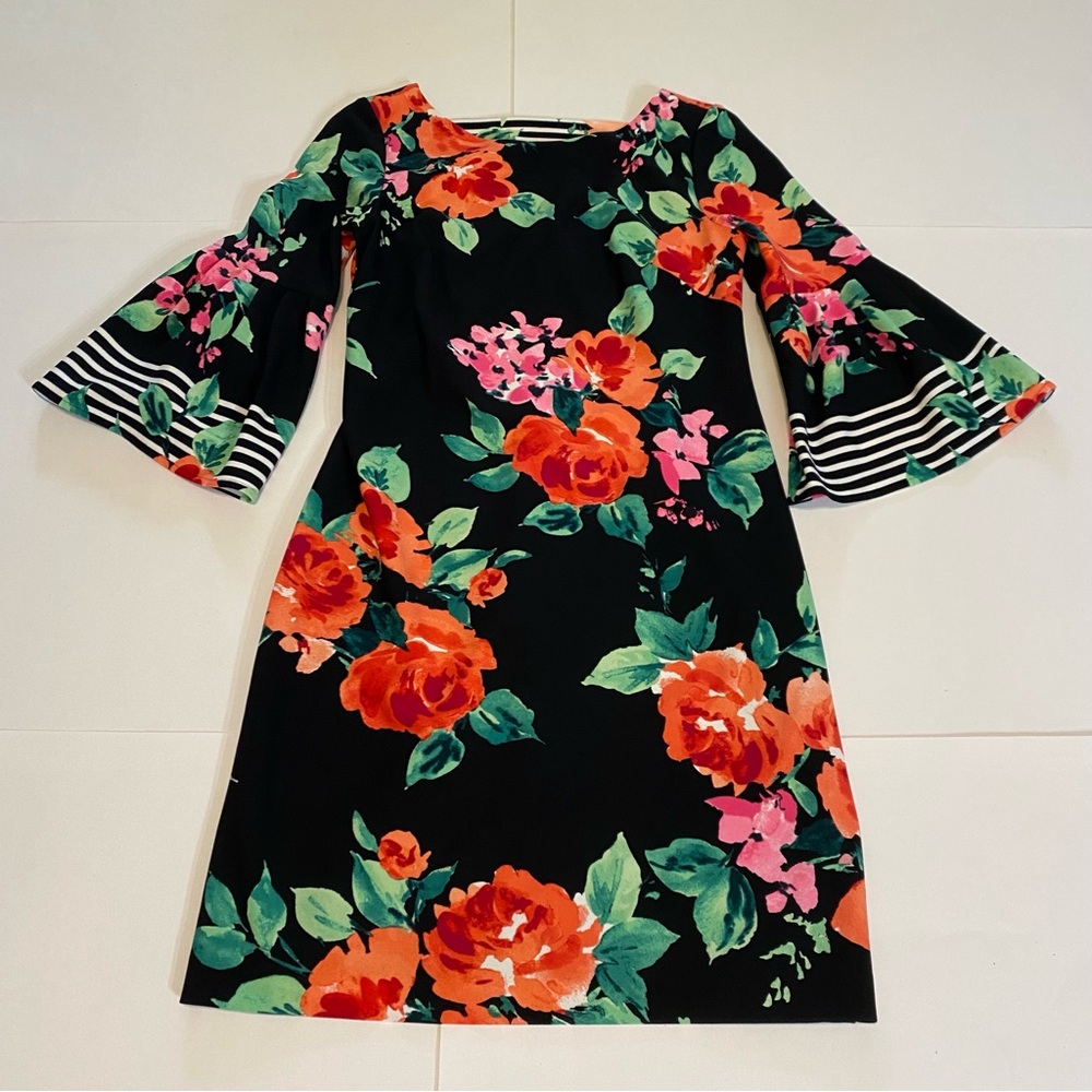 Jessica Howard Floral Bell Sleeve Spring Dress
